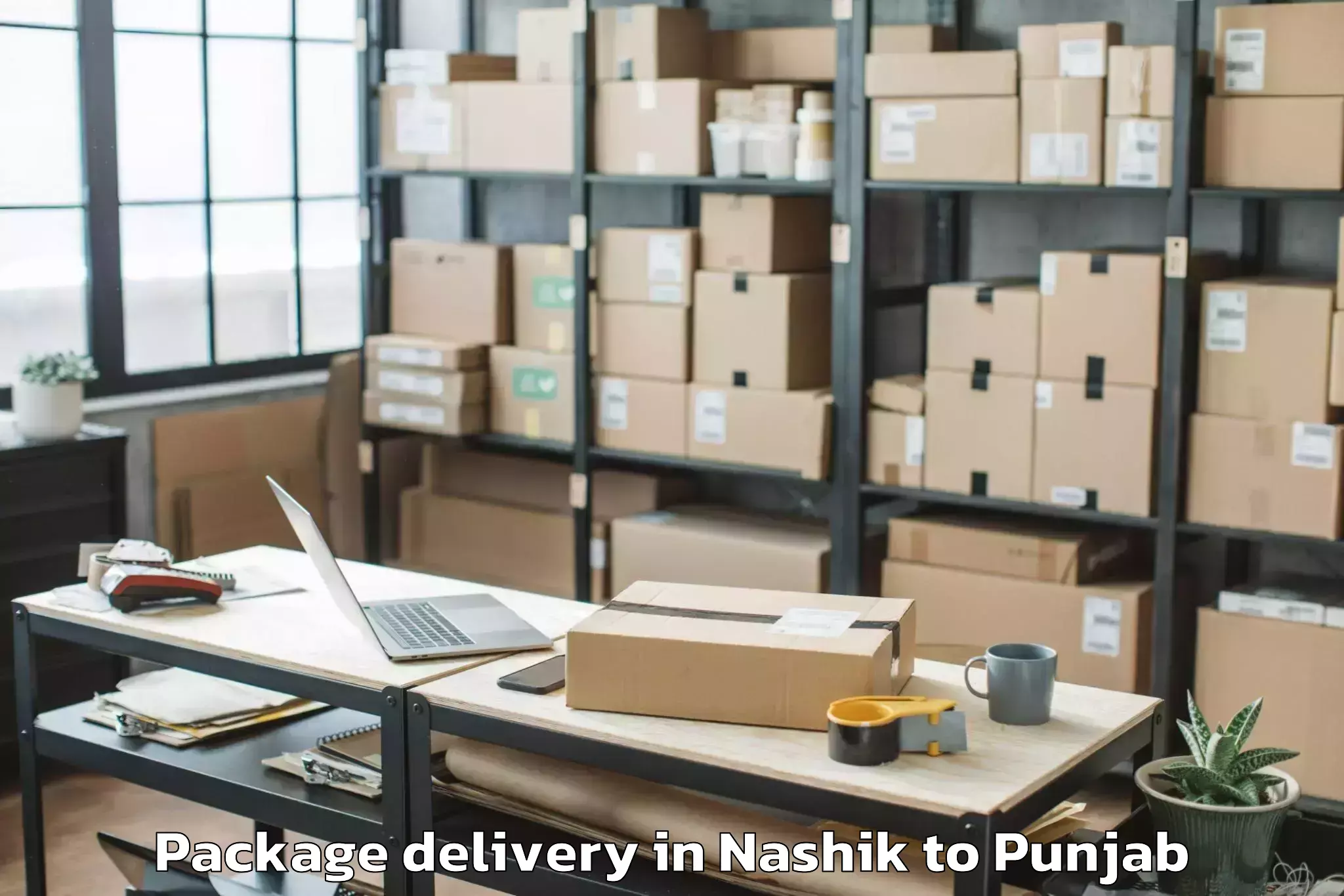 Leading Nashik to Gna University Phagwara Package Delivery Provider